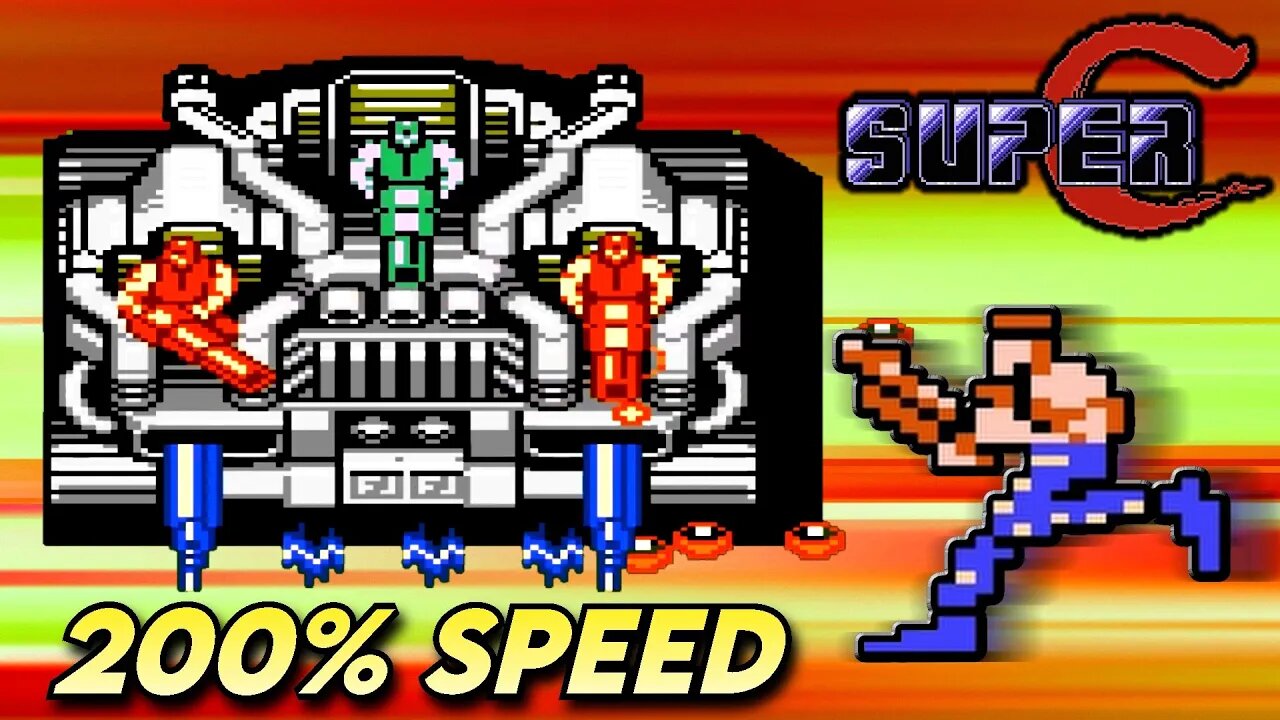 Super C nes 200% speed challenge area 2