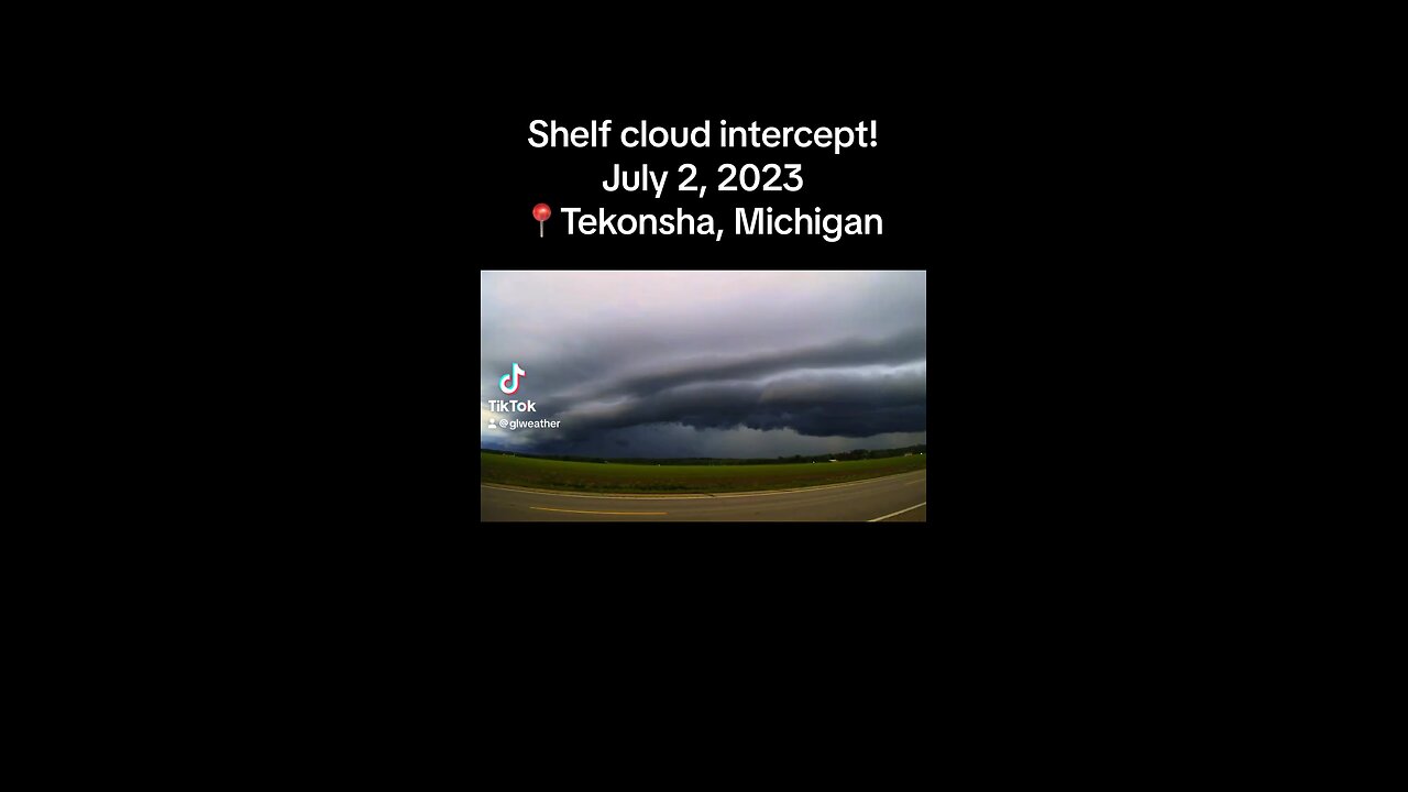 Shelf Cloud Intercept in Michigan!