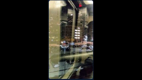 Chicago's beautiful downtown view through the CTA Train from midway Airport