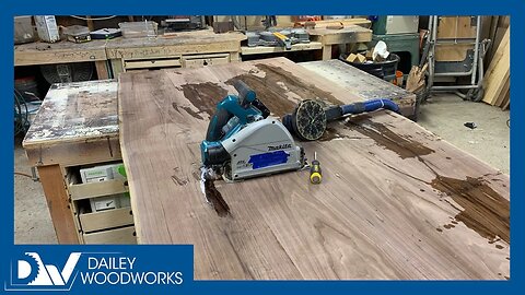 A Day in the Shop - building a Walnut Table. Time-lapse