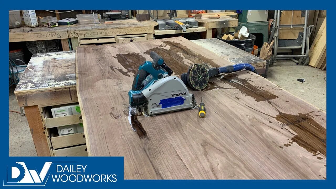 A Day in the Shop - building a Walnut Table. Time-lapse