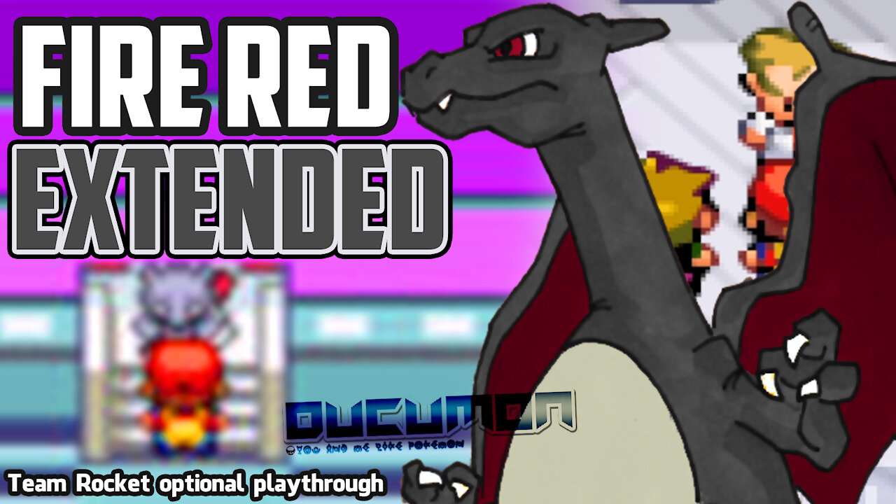 Pokemon Fire Red Extended - GBA Hack ROM You can have Team Rocket optional playthrough, new maps