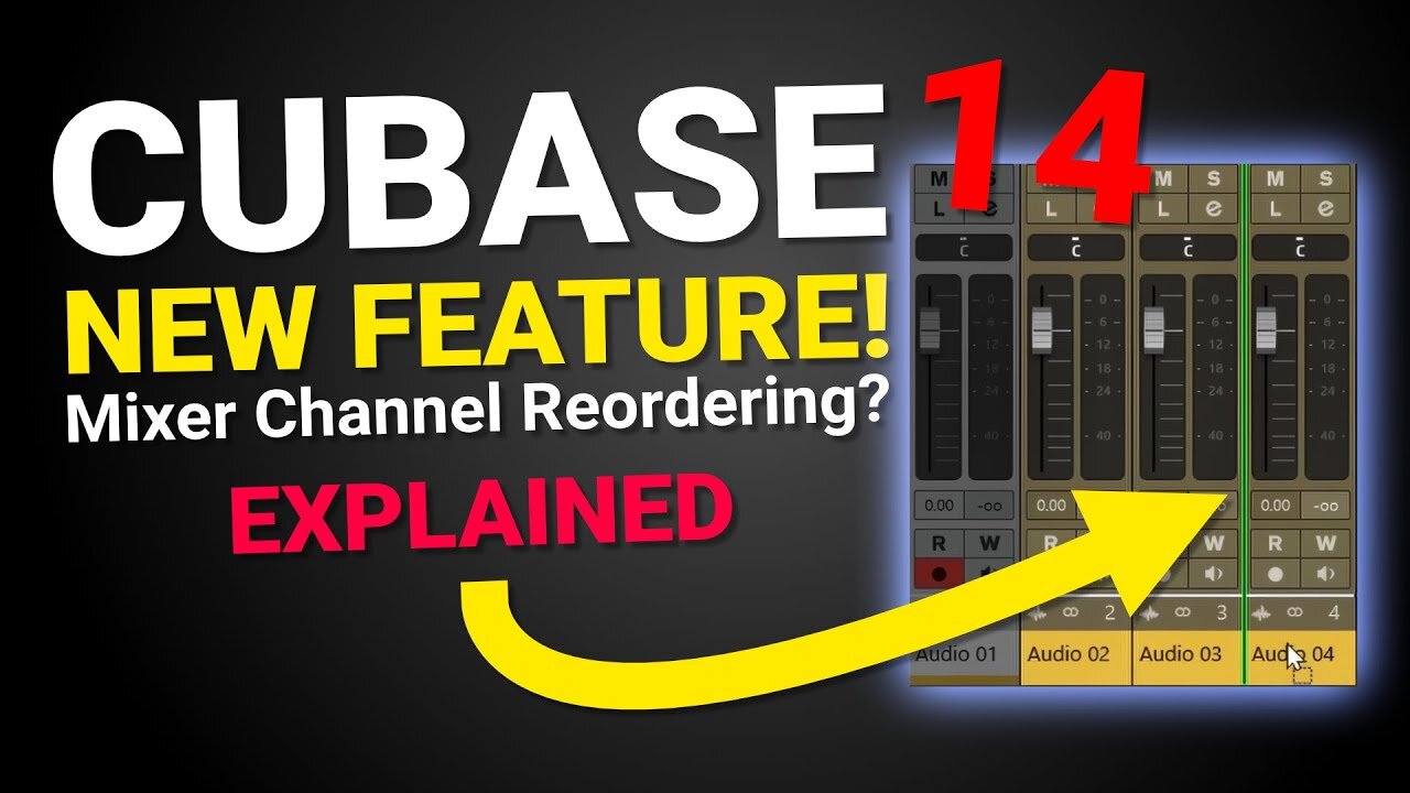 Cubase 14: NEW Mixer Channel Reordering Feature