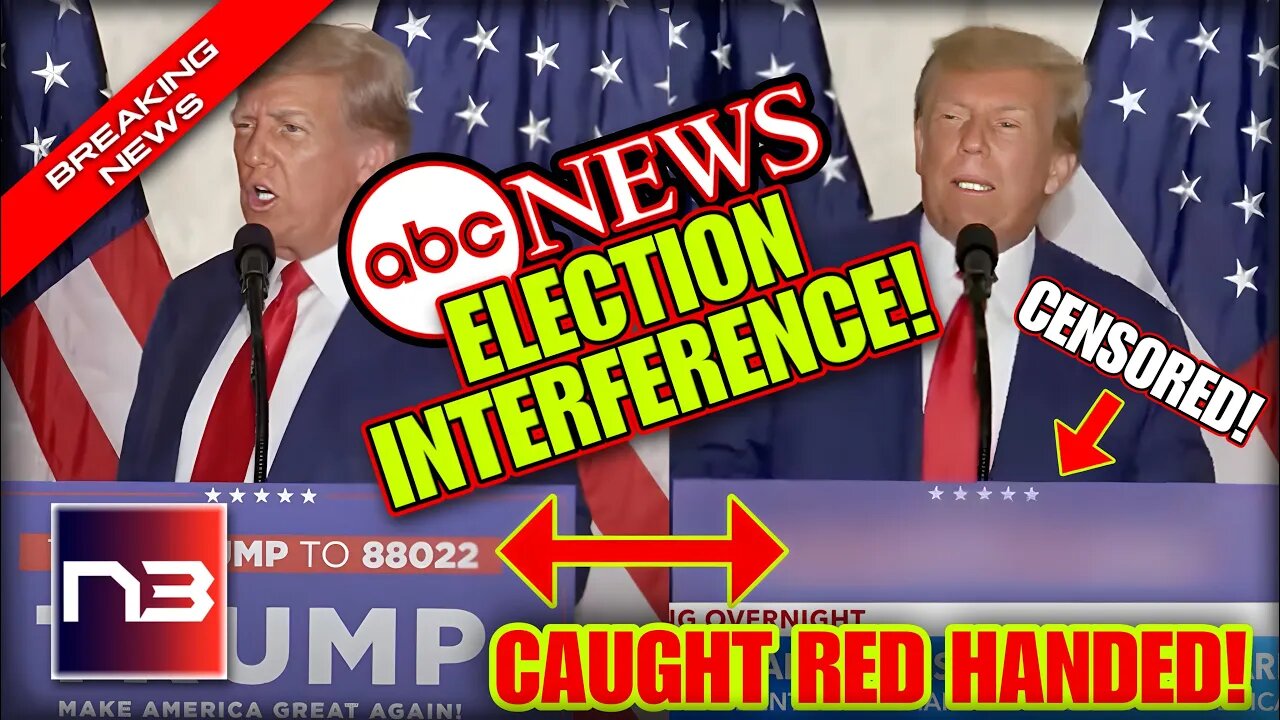 ABC News Caught Red-Handed: Censoring Trump's Campaign! SHADY Tactics Used to Silence Trump!