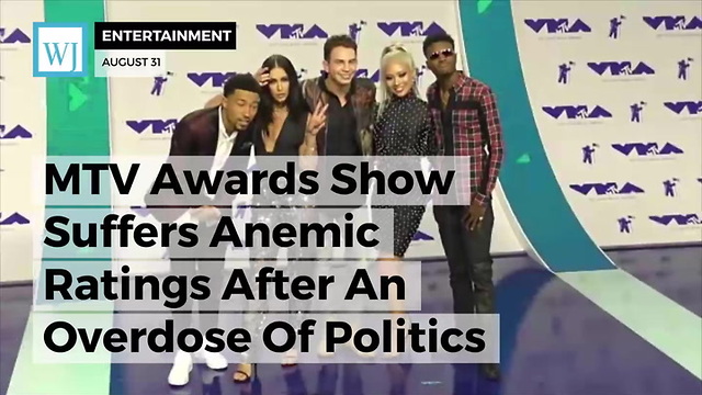 MTV Awards Show Suffers Anemic Ratings After An Overdose Of Politics