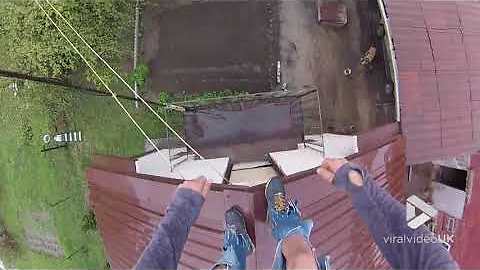 POV roof jump