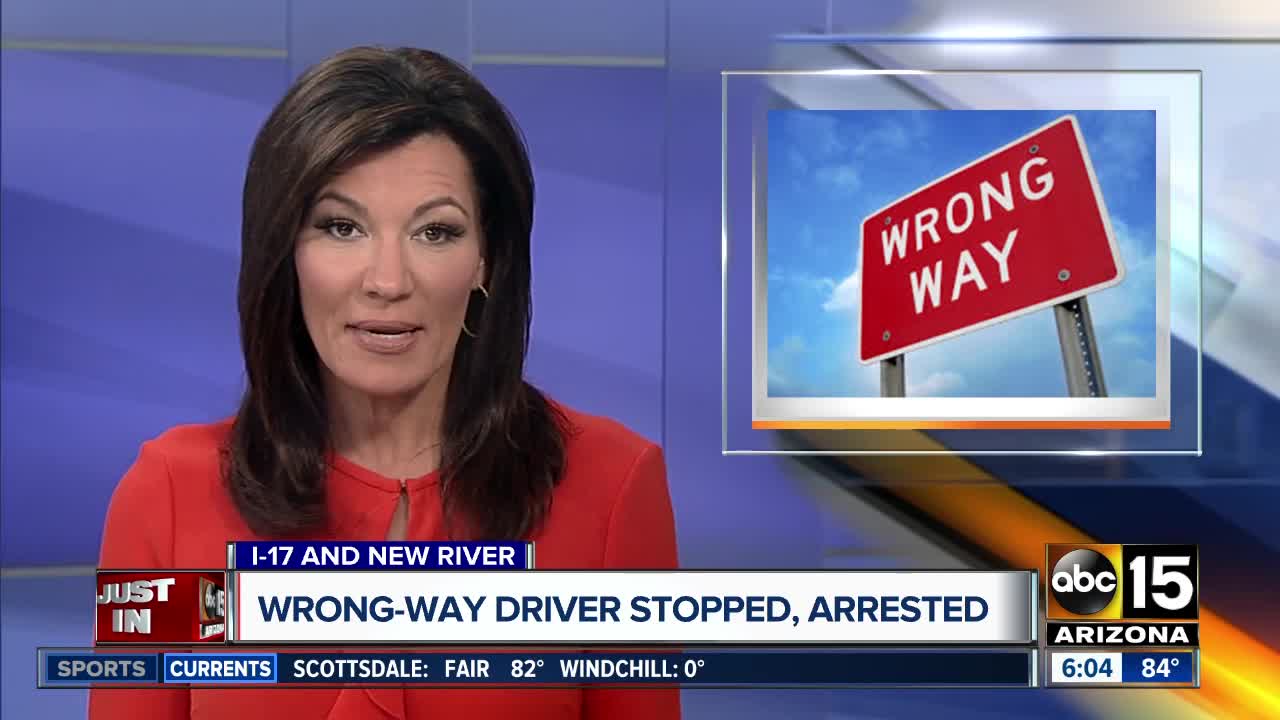 Wrong-way driver stopped after 37 miles