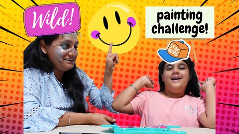 Face Painting challenge for kids at Home with her Mom - WizBanee
