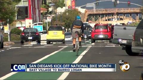 San Diegans kick off National Bike Month