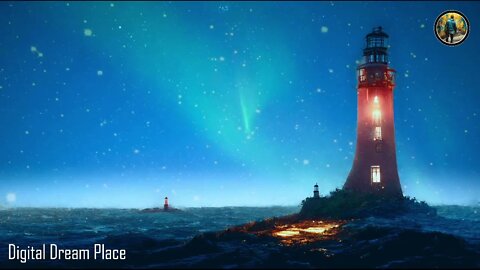 Lighthouse At Dusk / ASMR Ambience / Sound of Waves / Deep Dream Place