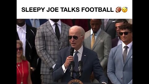 Joe Biden talking football is… something. 🥴