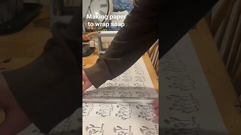 Stamping paper to wrap soap