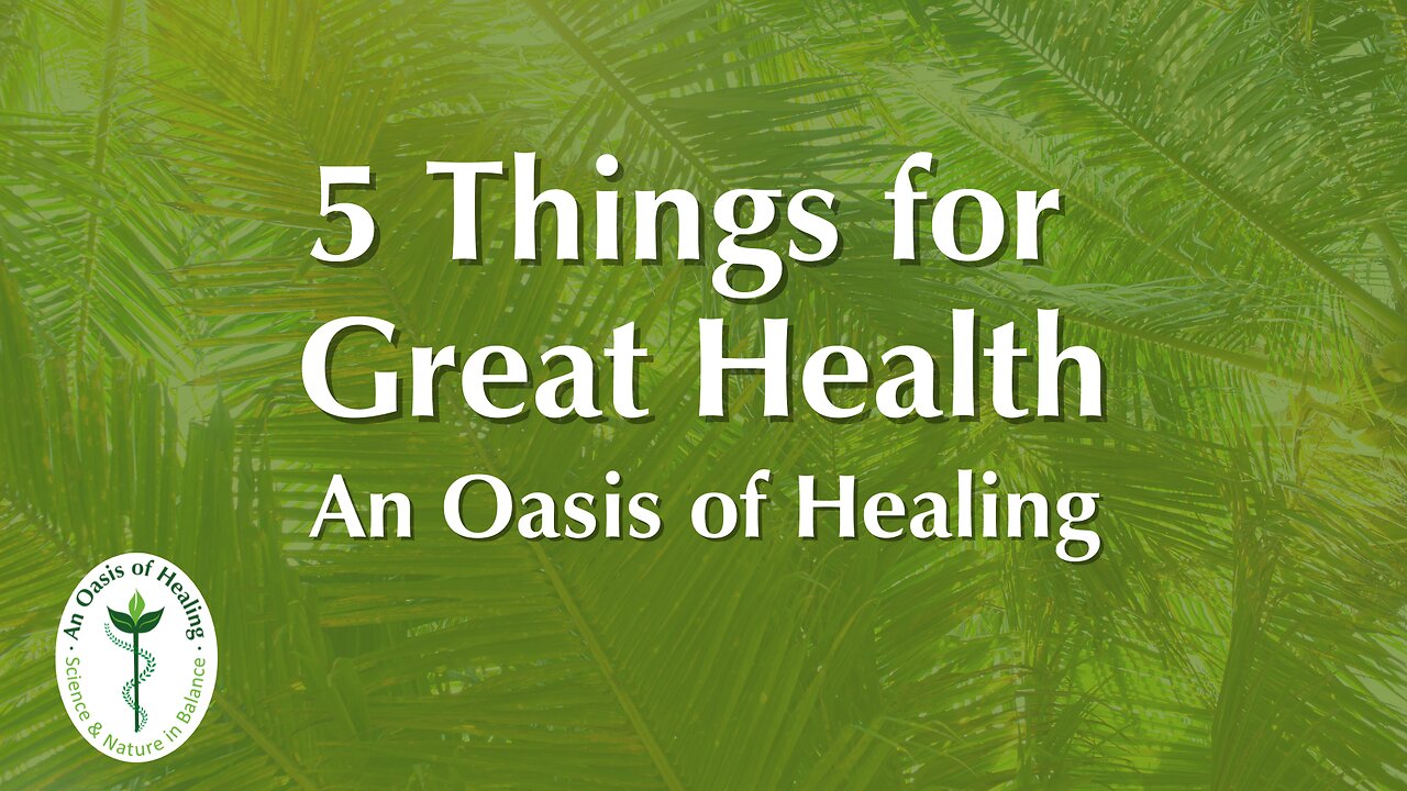 5 Things to do for Great Health