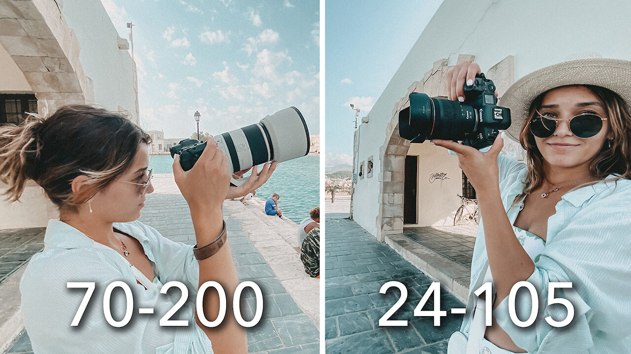 Canon RF 24-105mm f/4 vs RF 70-200mm f/2.8L | der große Vergleich - Urlaubs-Special [4K]