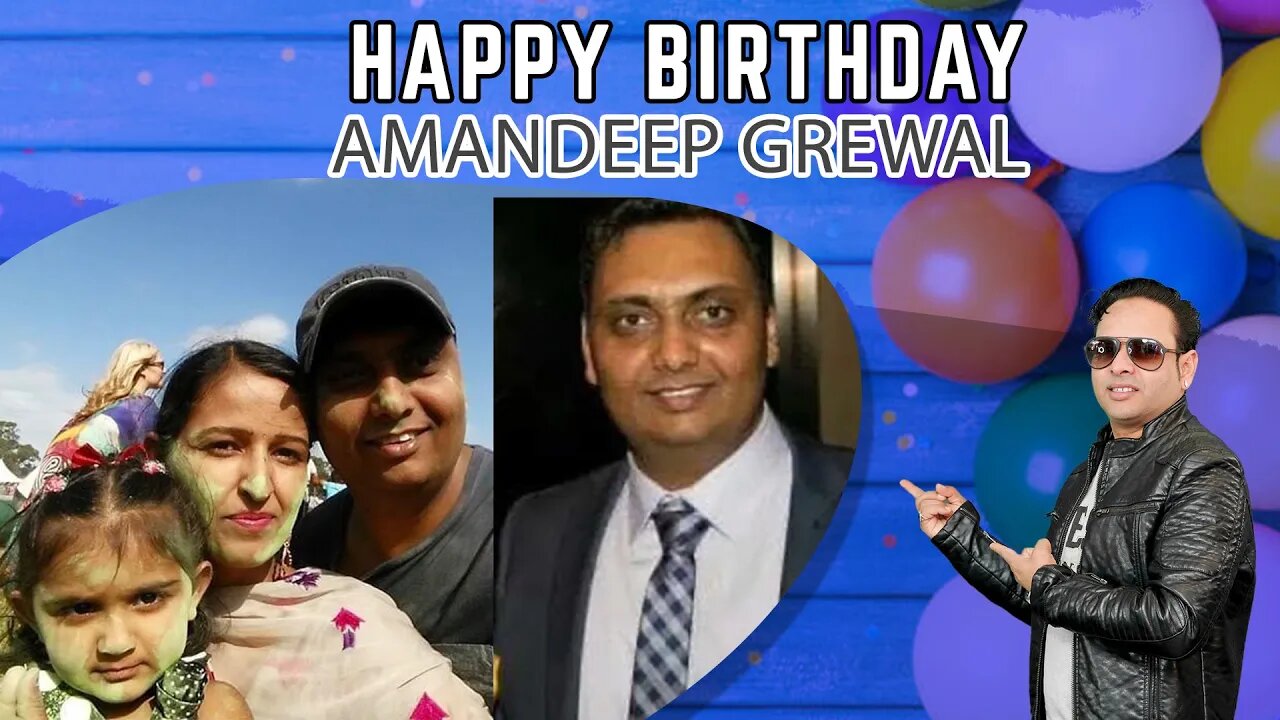 Warmest wishes for a very happy birthday, Amandeep Grewal Ji