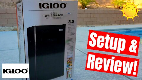 IGLOO 3.2 CUBIC FEET SINGLE-DOOR REFRIGERATOR - IRF32BK - UNBOXING & REVIEW!