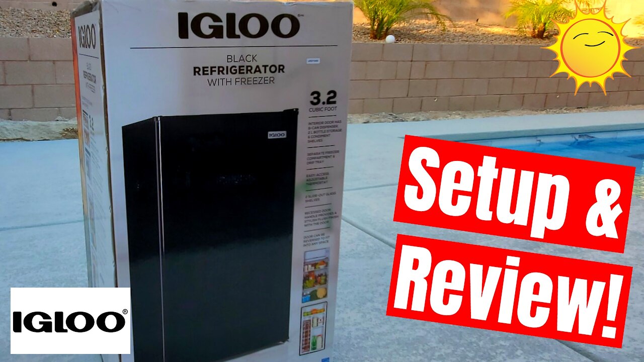 IGLOO 3.2 CUBIC FEET SINGLE-DOOR REFRIGERATOR - IRF32BK - UNBOXING & REVIEW!