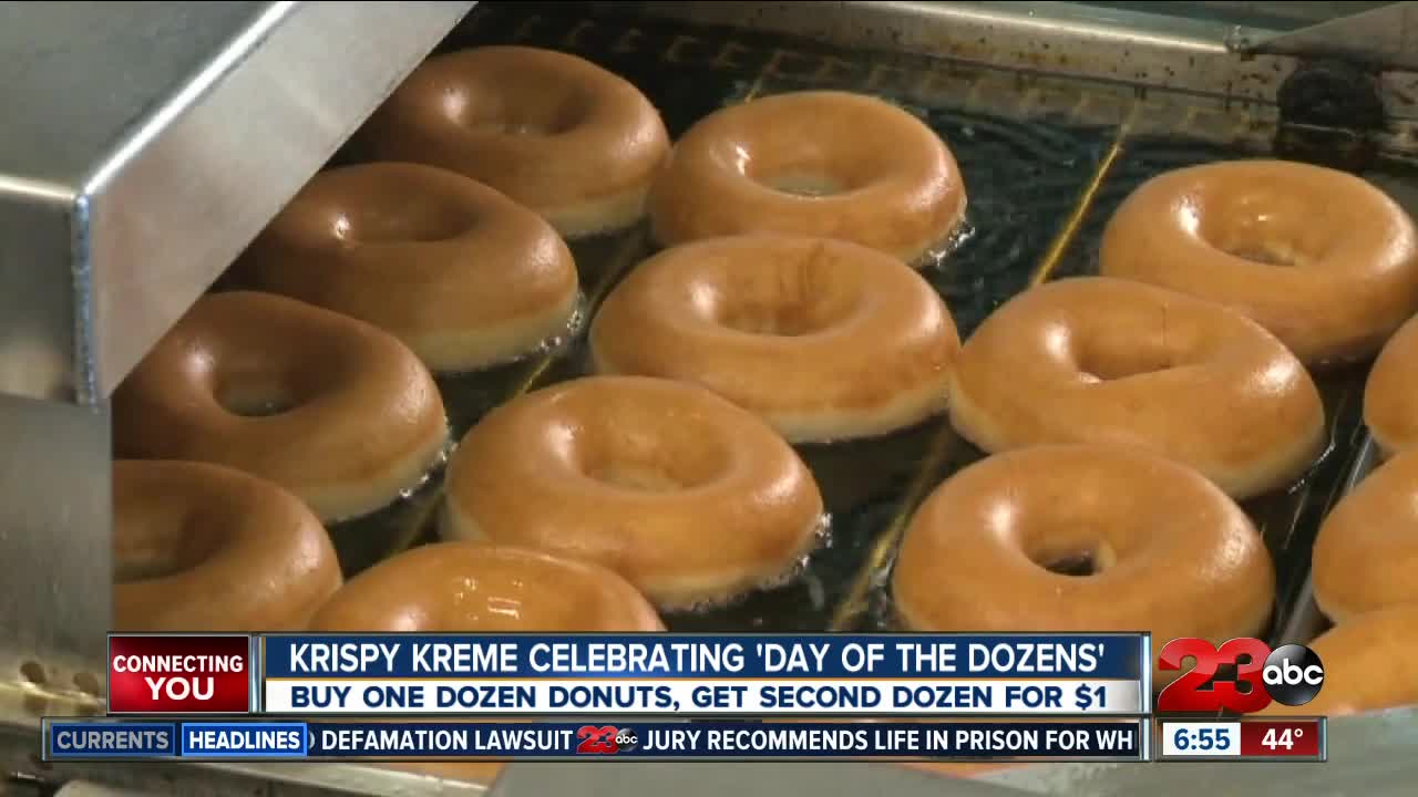 Krispy Kreme offering a dozen donuts for $1