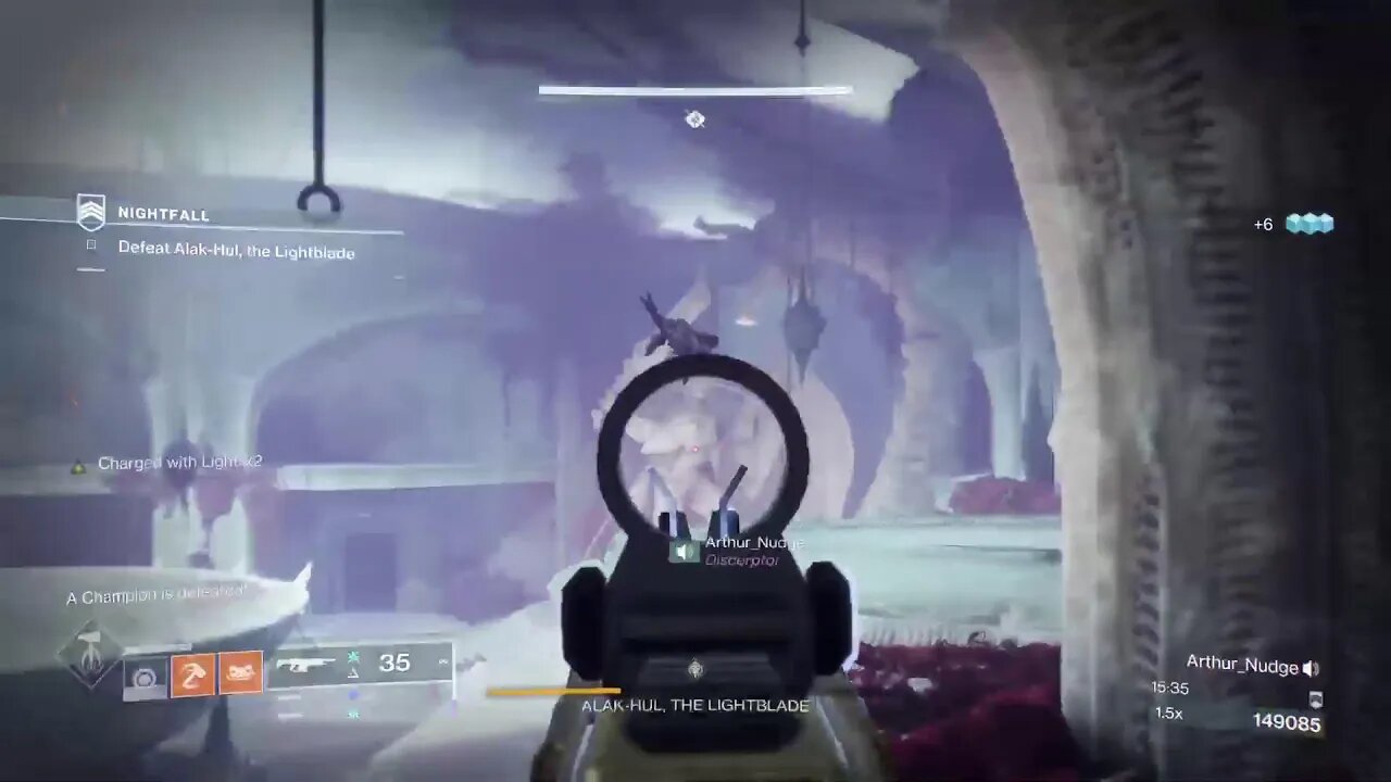 Destiny 2 .... The Lightblade legendary 100k run