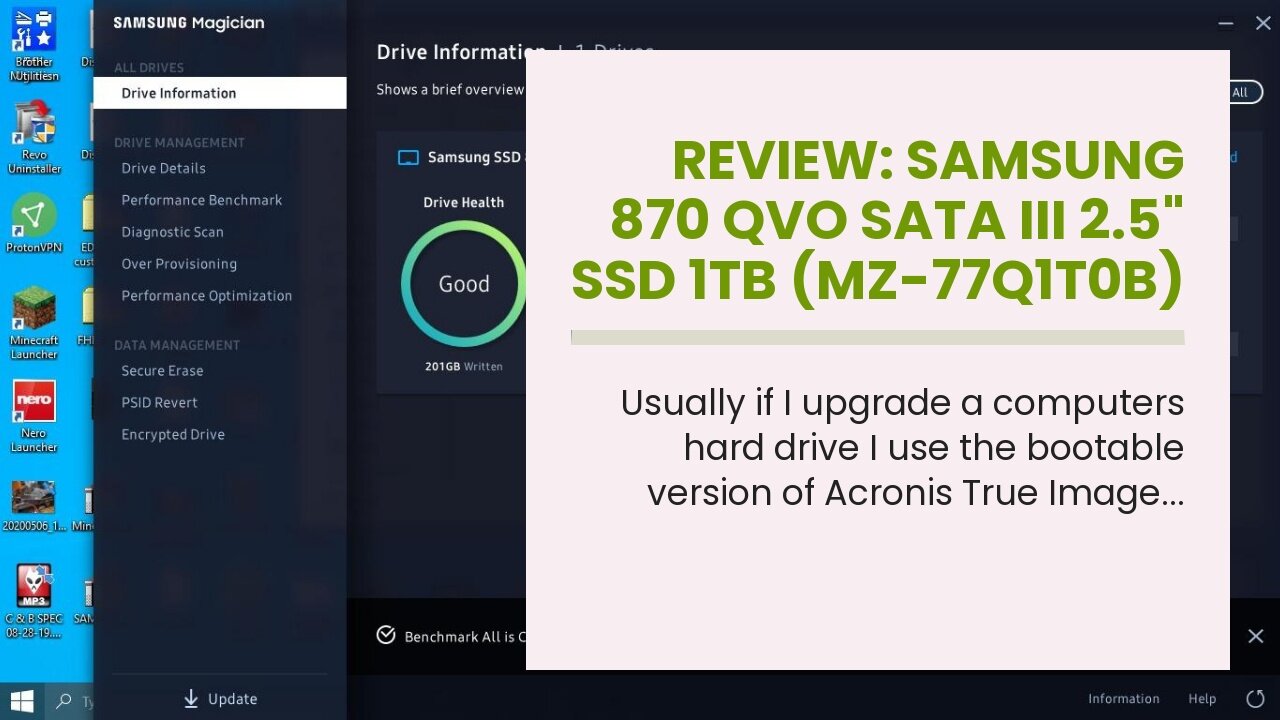 Review: SAMSUNG 870 QVO SATA III 2.5" SSD 1TB (MZ-77Q1T0B)