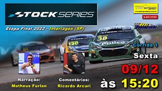 STOCK SERIES | Corrida 1 | 8ª Etapa - Final 2022 | Interlagos (SP) | Ao Vivo