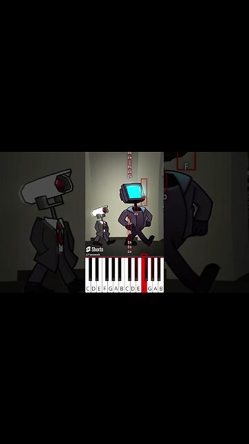 TV & CAMERA GUY PHONK WALK (@feraanimations6589) Skibidi Toilet - Octave Piano Tutorial