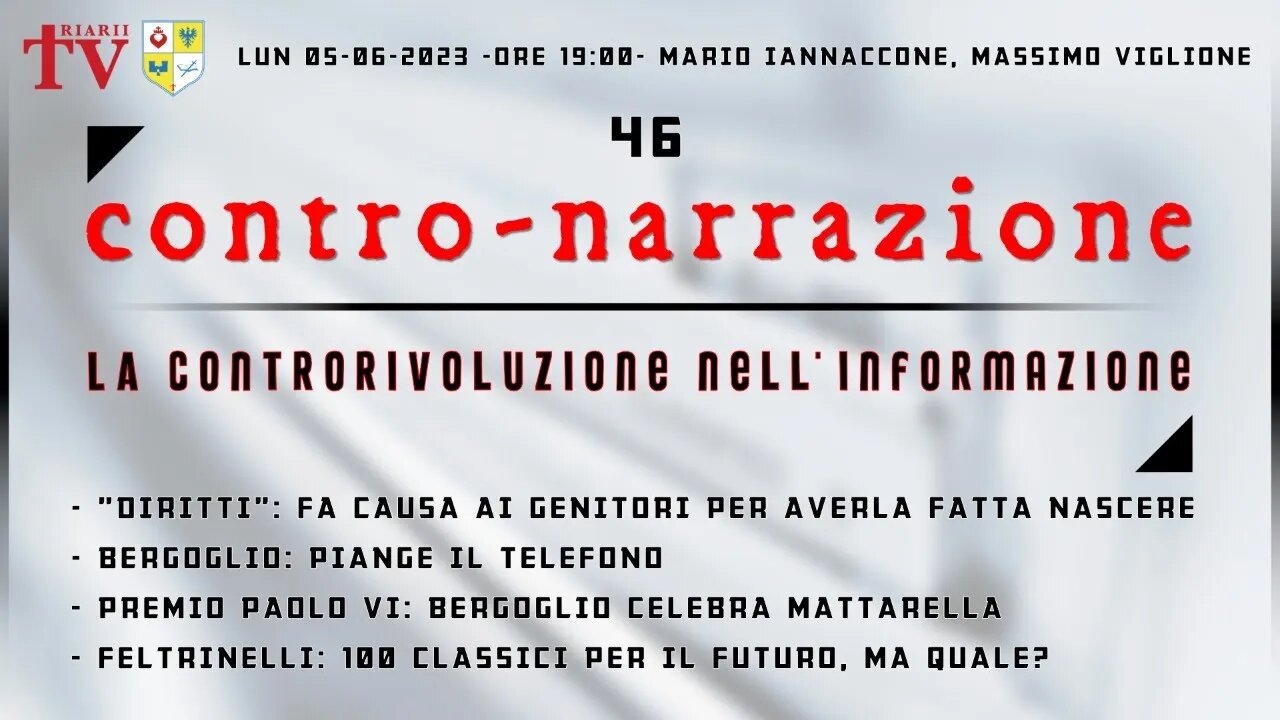 CONTRO-NARRAZIONE NR.46. MARIO IANNACCONE, MASSIMO VIGLIONE.