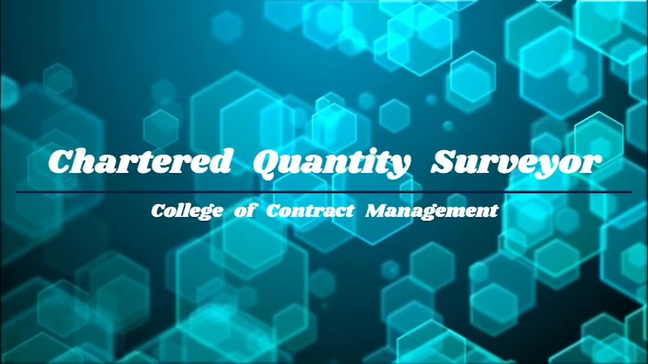 Chartered Quantity Surveyor | CCM