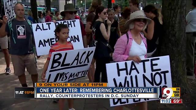 White nationalists dwarfed by crowds of counterprotesters in Washington