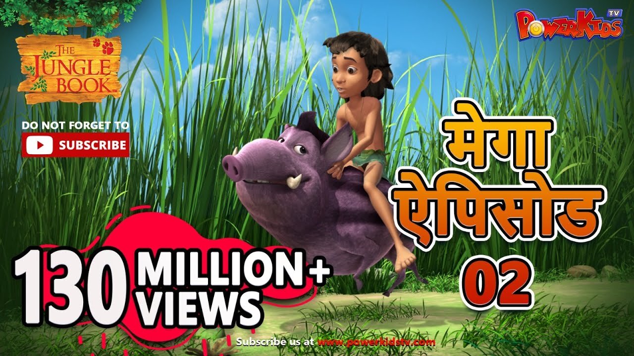 Mega Episode - 2 | Mowgli's stories hindi stories Jungle Book | powerkids #funny #cartoon