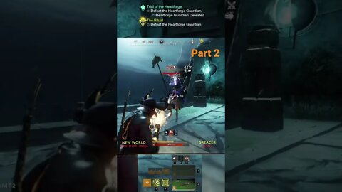 NEW WORLD Trial of the HEARTFORGE Quest Part 2 #shorts #short #newworld