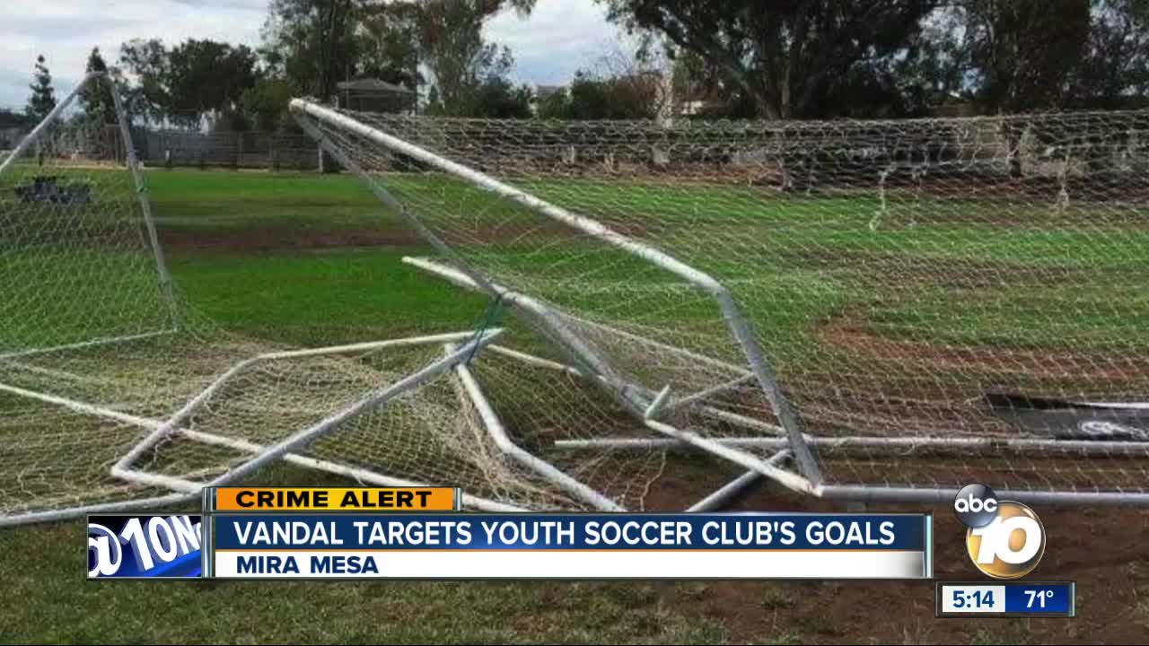 Vandal targets Mira Mesa youth soccer club's goals