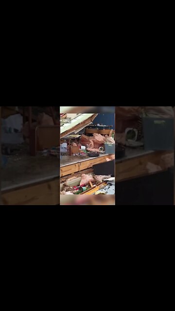 Roomba Tries to Clean Tornado Damage