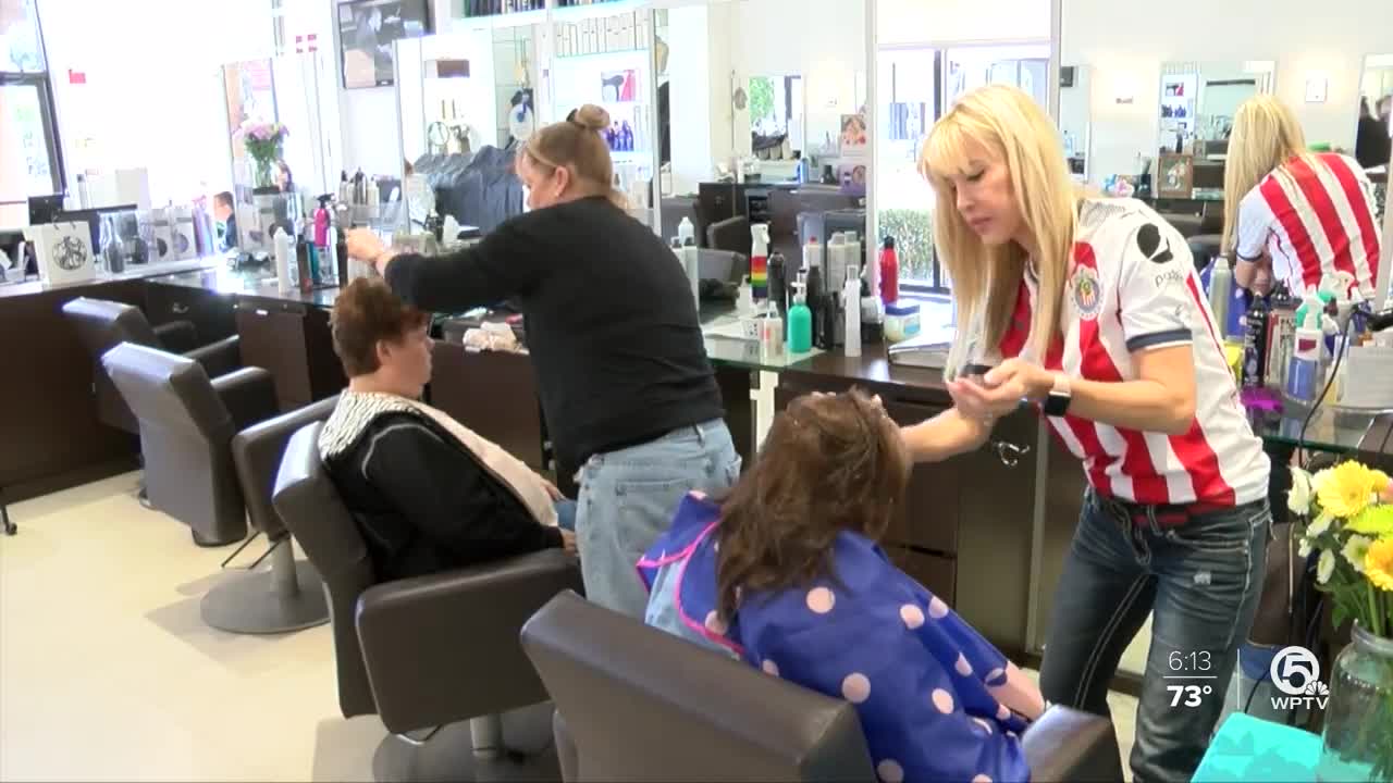 JARC Gala participants prepare at Boca Raton salon