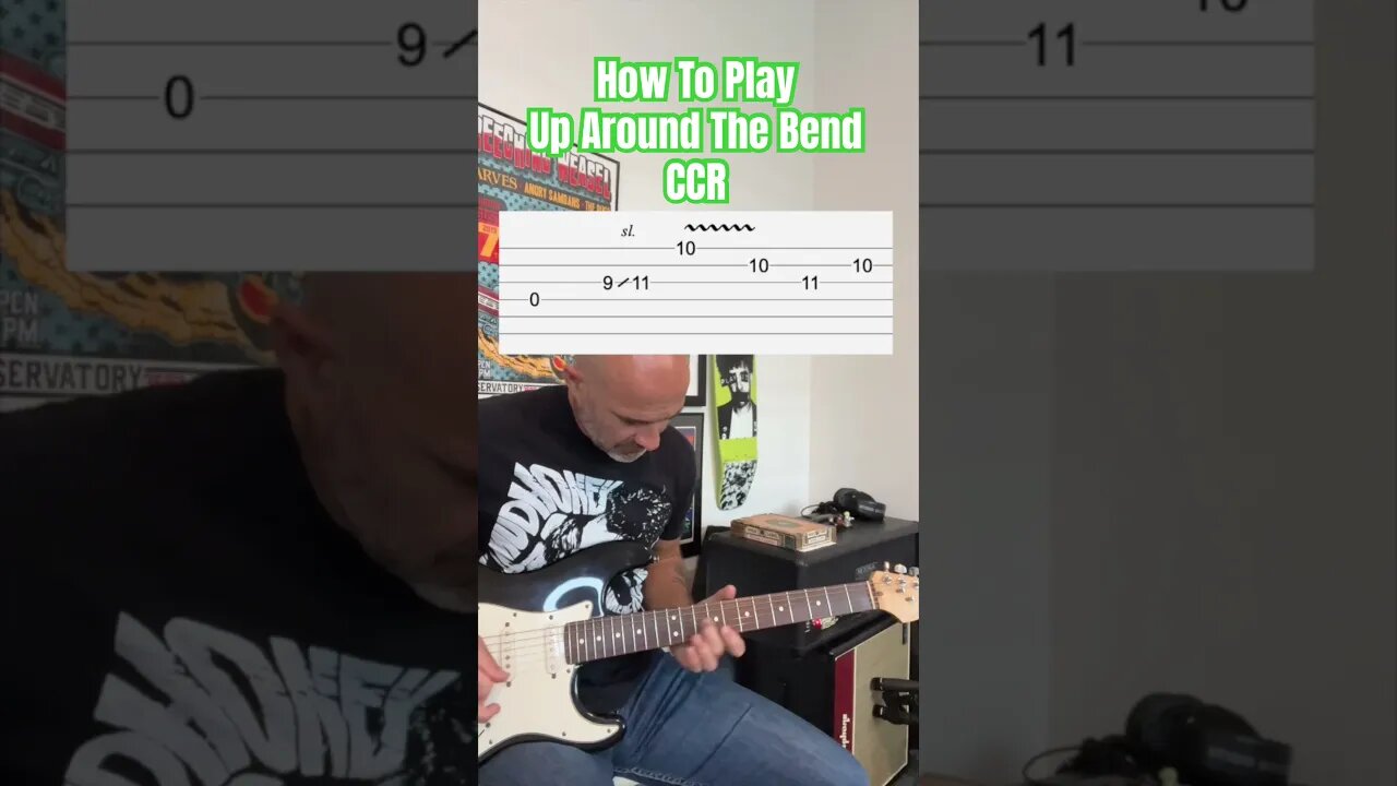 Up Around The Bend Creedence Clearwater Revival Lesson + Tutorial #guitar #guitarlessons #ccr