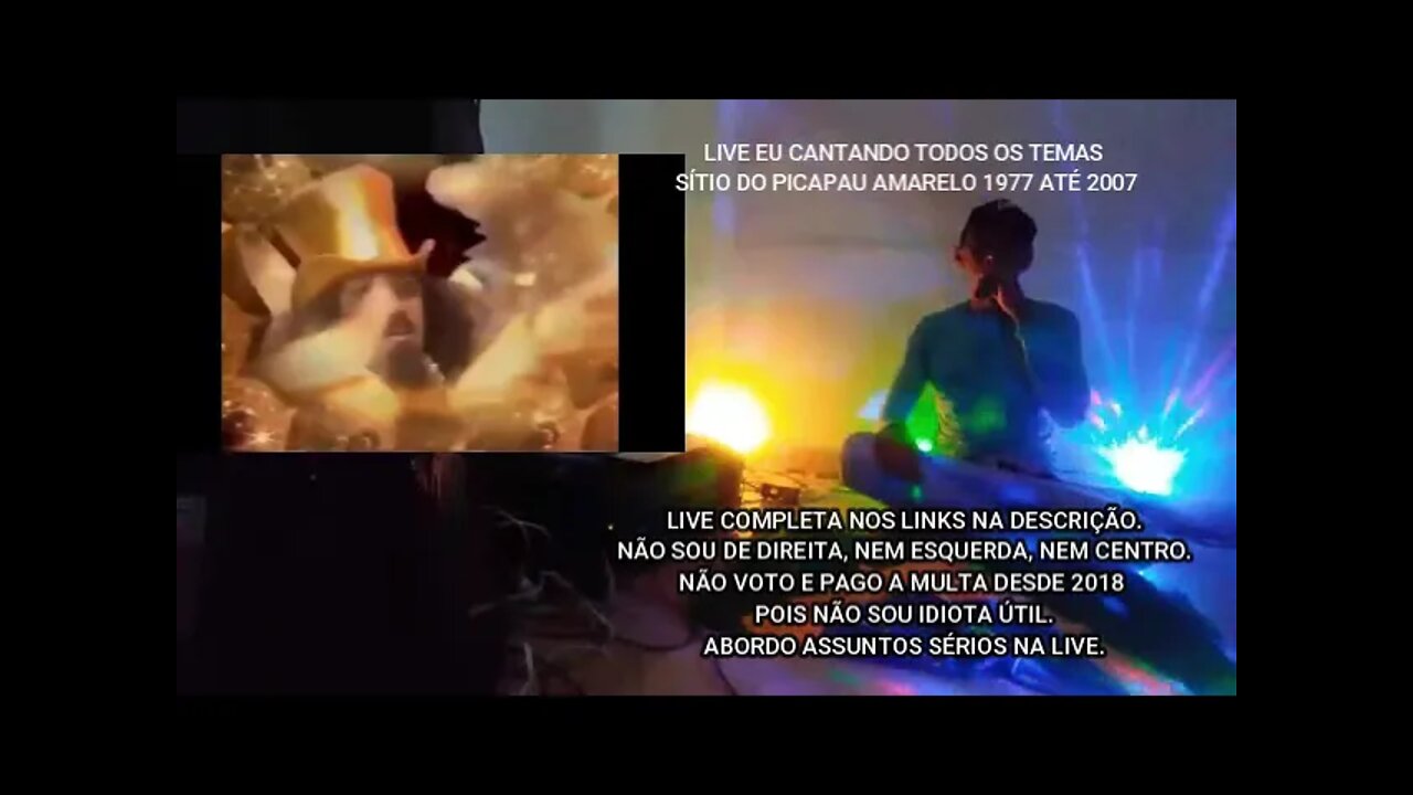 CHAMADA LIVE EU CANTANDO TODOS OS TEMAS SITIO DO PICAPAU AMARELO 1977/2007 BÔNUS PIRLIMPIMPIM !!!!