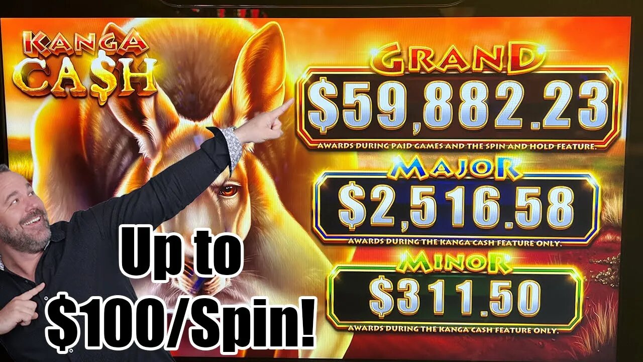 Kanga Riches - Up to $100/Spin!!! Hand Pay! Potawatomi Hotel & Casino!