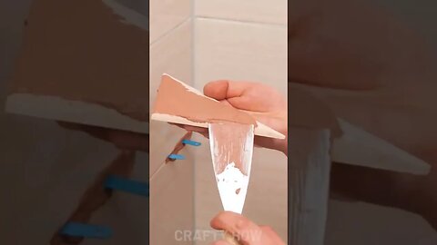DIY Tile Corner Shelf #5minutecrafts #mindblowing #satisfyingvideo #science #satisfying #subscribe