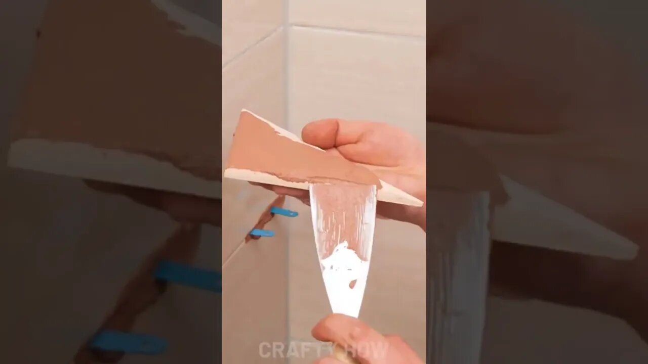 DIY Tile Corner Shelf #5minutecrafts #mindblowing #satisfyingvideo #science #satisfying #subscribe