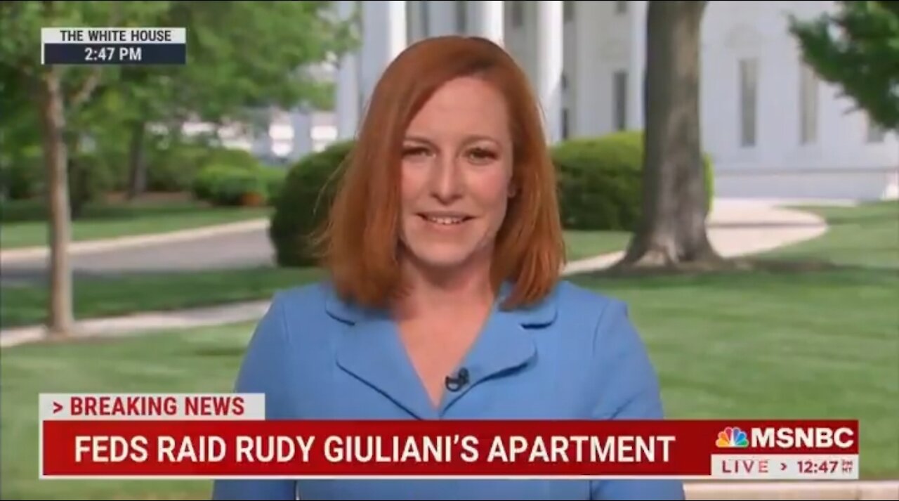 Psaki Assures Americans That Rudy Giuliani Raid Was Done In An Independent Manner