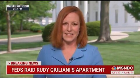 Psaki Assures Americans That Rudy Giuliani Raid Was Done In An Independent Manner