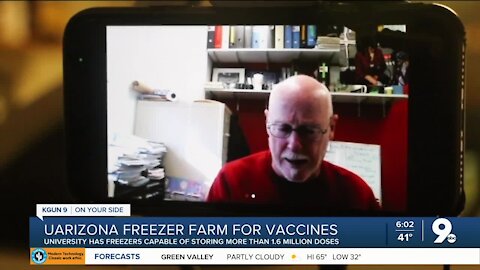 UArizona 'freezer farm' capable of helping store COVID-19 vaccine doses