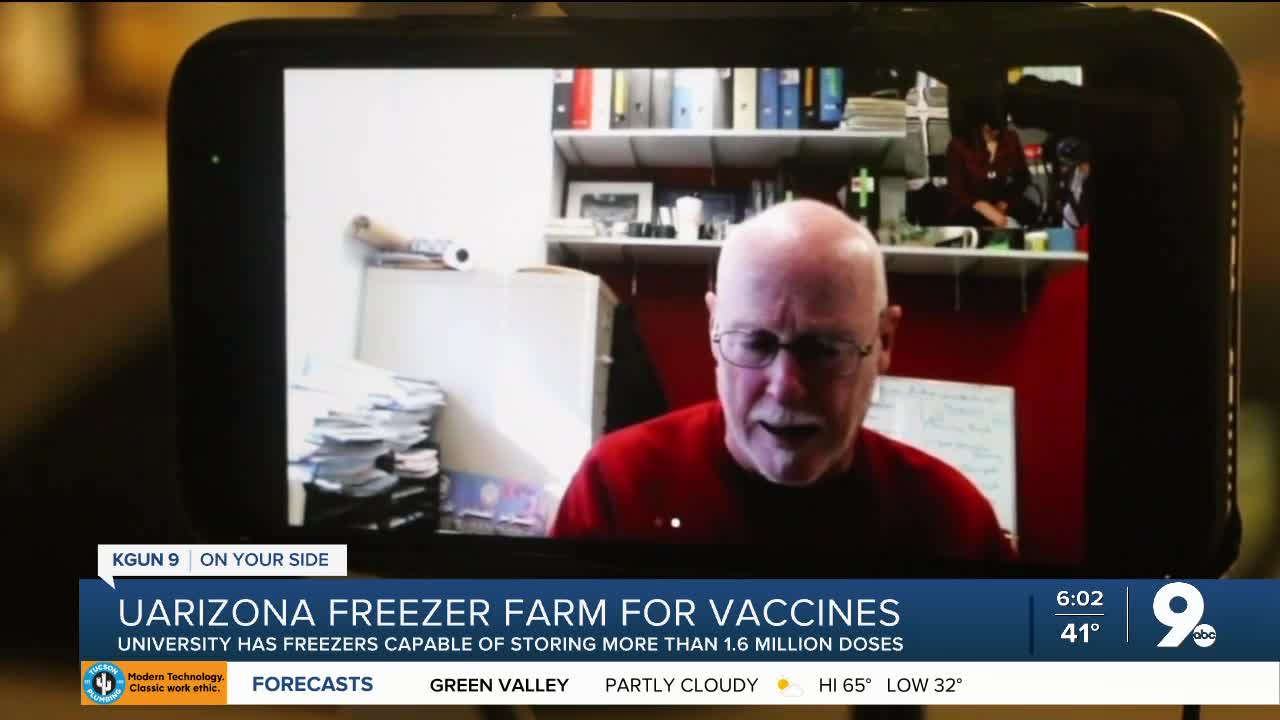 UArizona 'freezer farm' capable of helping store COVID-19 vaccine doses