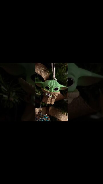 Baby Yoda and Captain America Christmas Ornaments