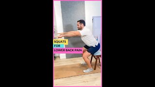 Can SQUATS help lower back pain? #Shorts