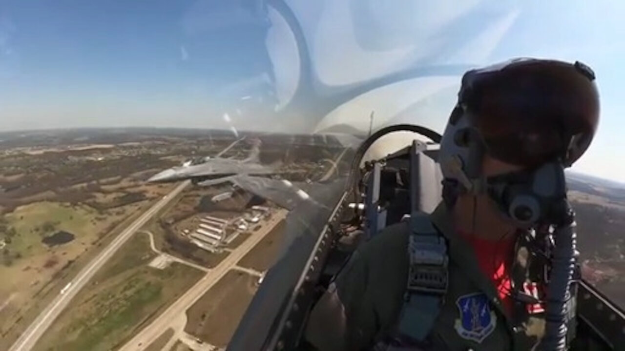 The 138th Fighter Wing F-16 Tulsa Vipers perform missing man formation