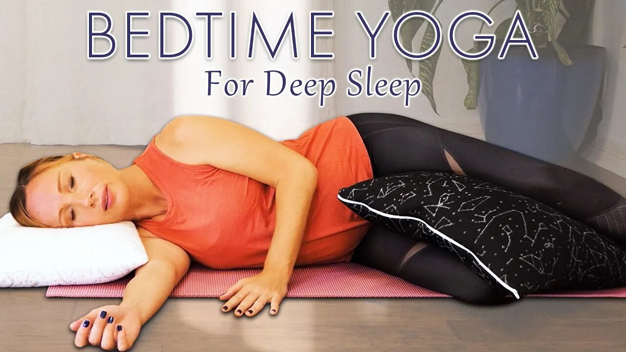 Yoga for Better Sleep | Beginners Bed Time Yoga for Feeling good w/ Tessa