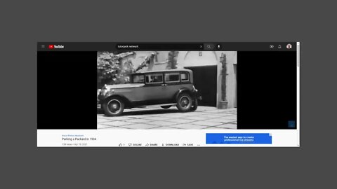 Parking A Packard In 1934