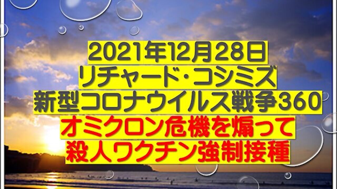 2021.12.28 リチャード・コシミズ新型コロナウイルス戦争３６０