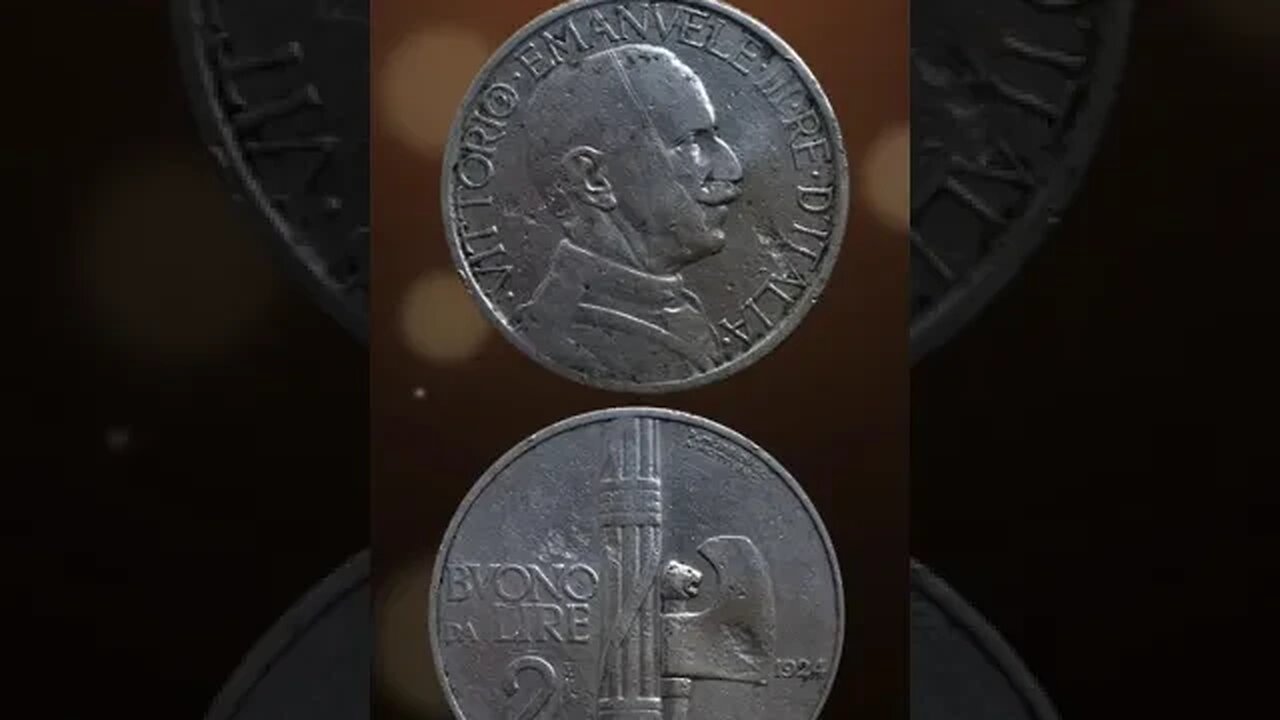 Italy 2 Lire 1924. #shorts #viral #coinnotesz